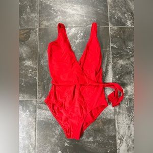 Tory Burch Red One-Piece Swimsuit